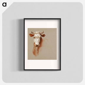 アートポスター-Two Studies of Cattle - サミュエル コールマン Poster.