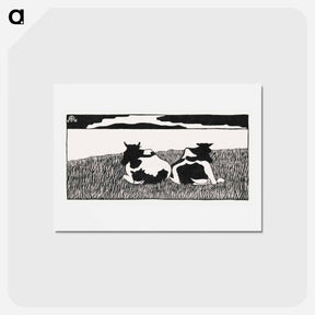アートポストカード-Cows
 - サミュエル ジェスルン Postcard.