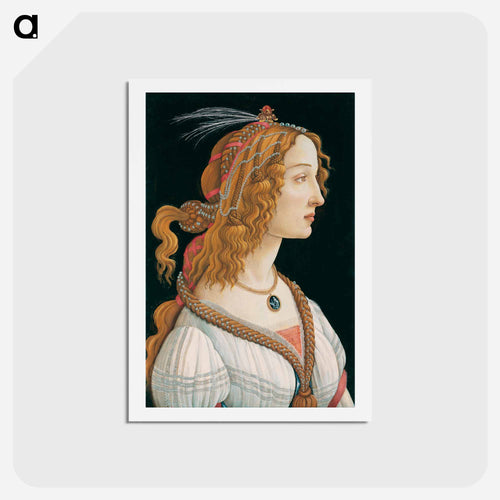 Portrait of a Lady - サンドロ ボッティチェッリ Postcard.