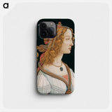 Portrait of a Lady - Sandro Botticelli Phone Case.