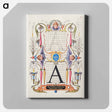 アートパネル-Guide for Constructing the Letter A
 - 書道のお手本 Canvas.
