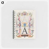 アートメモ帳-Guide for Constructing the Letter A
 - 書道のお手本 Memo.
