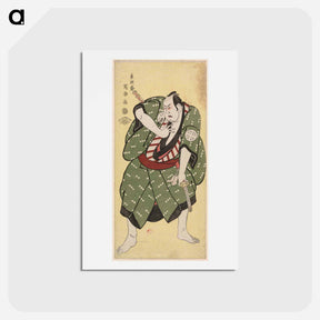 アートポストカード-Ōtani Hiroji III as Tosa no Matabei - 東洲斎 写楽 Postcard.