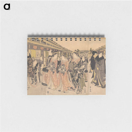 アートメモ帳-Courtesans Promenading on the Nakanochō in Yoshiwara
 - 歌川 豊国 Memo.