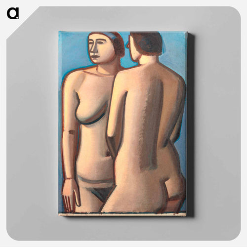 Two Female Nudes - Wilhelm Lundström Canvas.