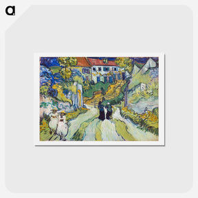 アートポストカード-Stairway at Auvers - フィンセント ファン ゴッホ Postcard.