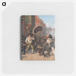 アートメモ帳-A street scene in the dog days - ヴィルヘルム マーストランド Memo.