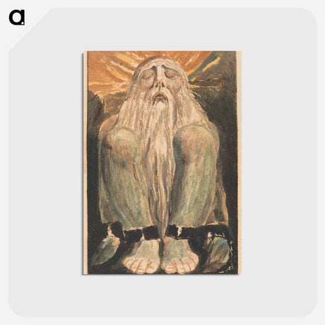 アートポストカード-The First Book of Urizen, Plate 12 - ウィリアム ブレイク Postcard.