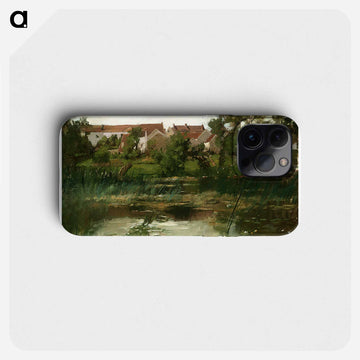 Landscape: Grez (ca.1882) by American landscape artist William Bliss Baker (1859-1886). The painting is currently held as part of the Horace C. Henry Collection at the Henry Art Gallery at the University of Washington. - ウィリアム ブリス ベイカー Phone Case.