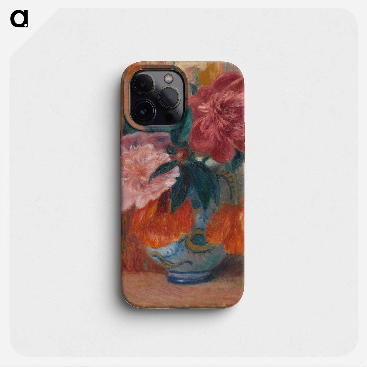 Tulips and Peonies in Pitcher - ウィリアム ジェームス グラッケンズ Phone Case.