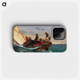 The Flirt - Winslow Homer Phone Case.