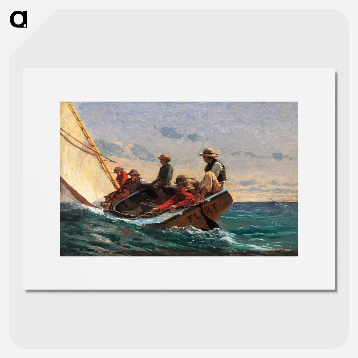 The Flirt - Winslow Homer Poster.