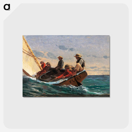 アートポストカード-The Flirt - ウィンスロー ホーマー Postcard.