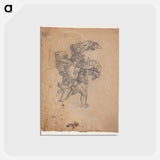 Study after Dürer: Saint Christopher I - アルブレヒト デューラー Postcard.