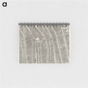 アートメモ帳-Plattegrond van Amsterdam (middenblad) - アンティーク地図 Memo.