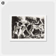 アートポストカード-Bathers Wrestling - カミーユ ピサロ Postcard.