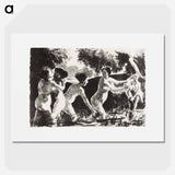Bathers Wrestling - カミーユ ピサロ Poster.