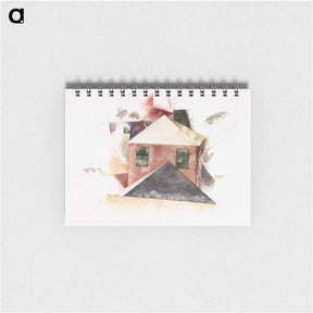アートメモ帳-Houses with Red - チャールズ デムス Memo.