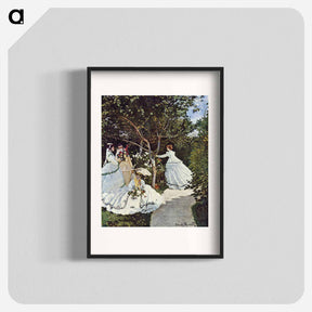 アートポスター-Women in the Garden - クロード モネ Poster.