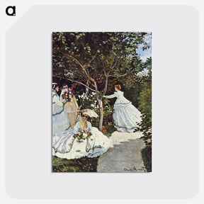 アートポストカード-Women in the Garden - クロード モネ Postcard.