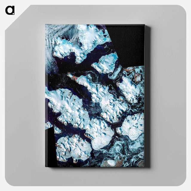 アートパネル-Franz Josef Land Archipelago from Terra
 - 上空からの地球 Canvas.