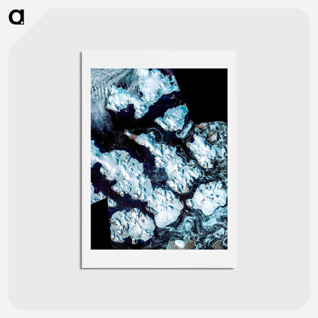 アートポストカード-Franz Josef Land Archipelago from Terra
 - 上空からの地球 Postcard.