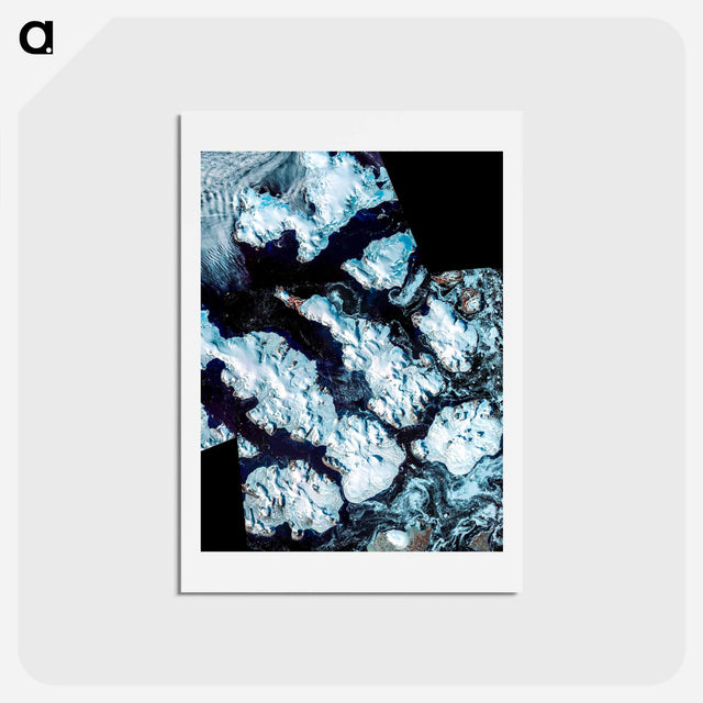 アートポストカード-Franz Josef Land Archipelago from Terra
 - 上空からの地球 Postcard.