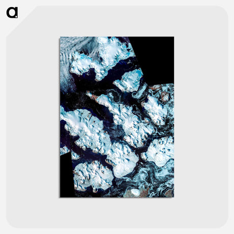 アートポストカード-Franz Josef Land Archipelago from Terra
 - 上空からの地球 Postcard.