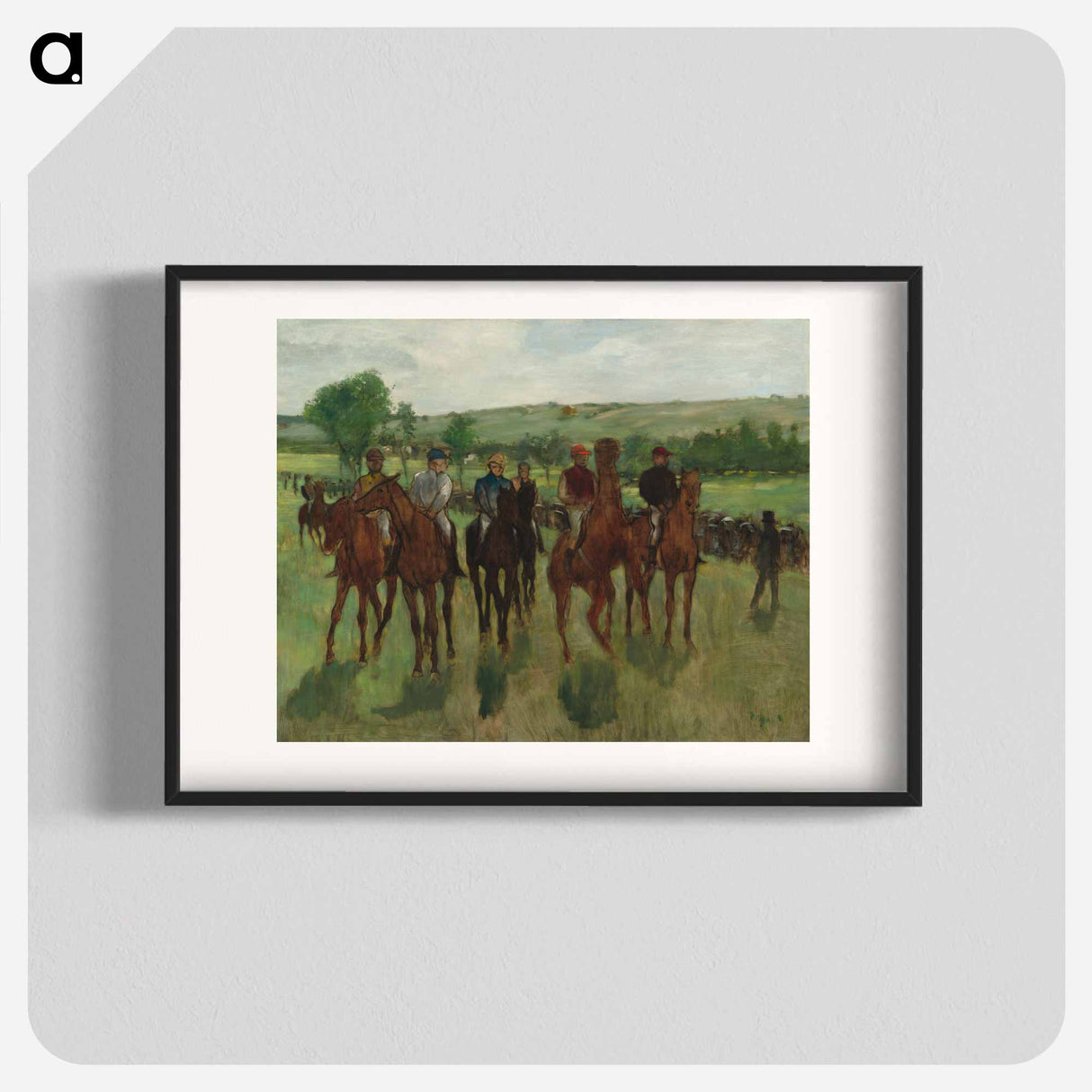 The Riders - Edgar Degas Poster.