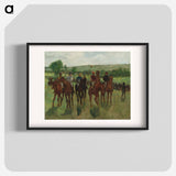 The Riders - Edgar Degas Poster.