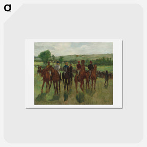 アートポストカード-The Riders - エドガー ドガ Postcard.