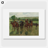 The Riders - Edgar Degas Poster.