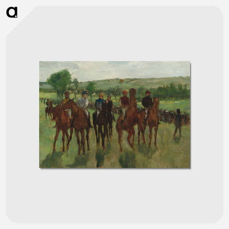 アートポストカード-The Riders - エドガー ドガ Postcard.