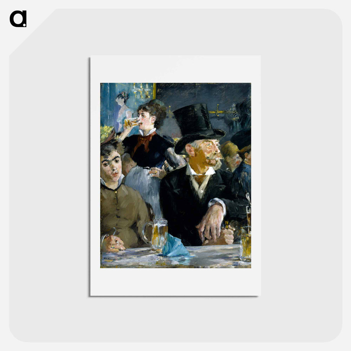 アートポストカード-At the Café - エドゥアール マネ Postcard.