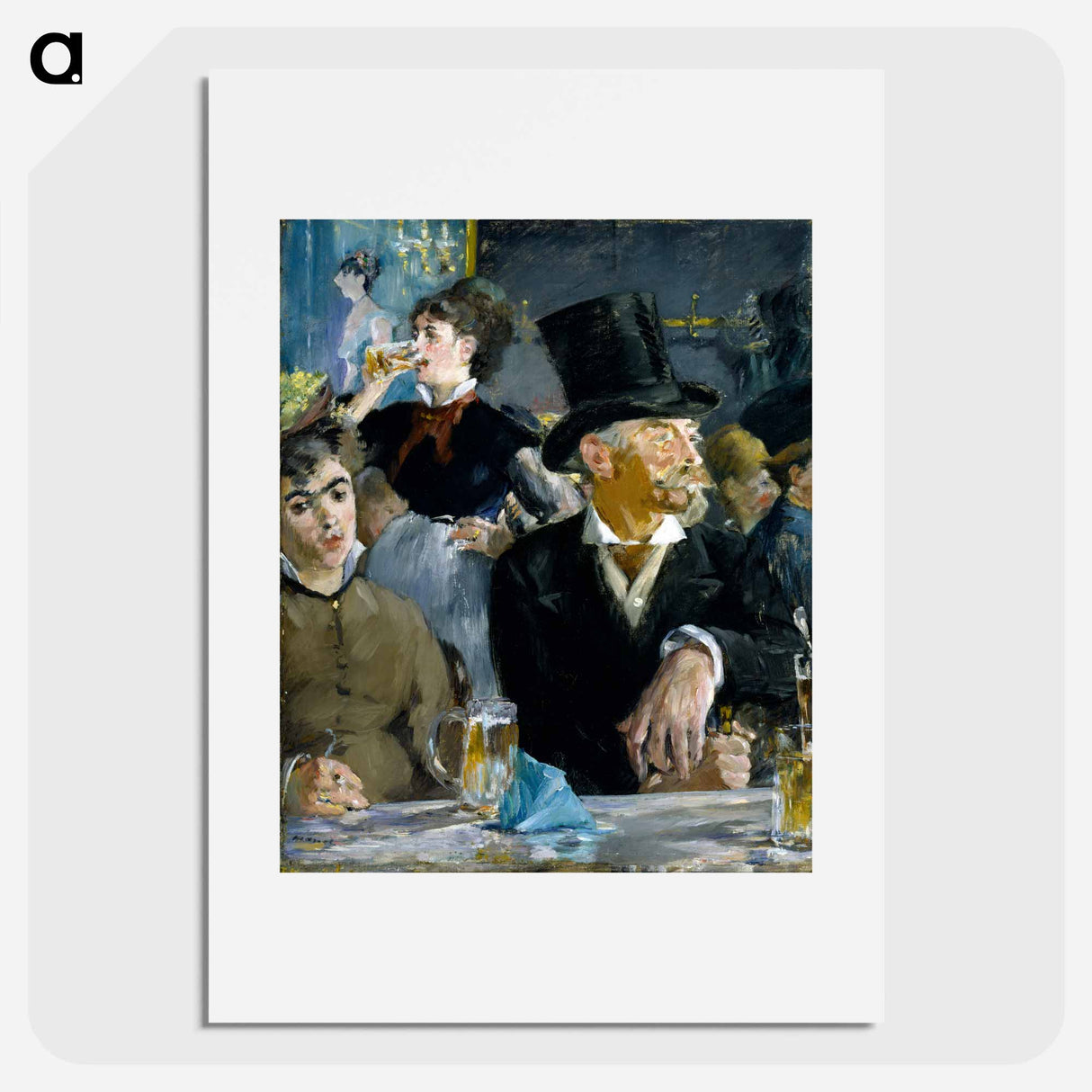 At the Café - Edouard Manet Poster.