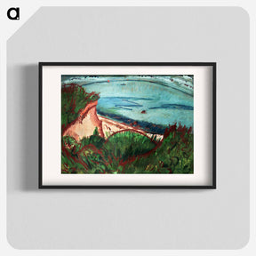 アートポスター-Coastal Landscape on Fehmarn - エルンスト ルートヴィヒ キルヒナー Poster.