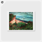 アートポストカード-Coastal Landscape on Fehmarn - エルンスト ルートヴィヒ キルヒナー Postcard.
