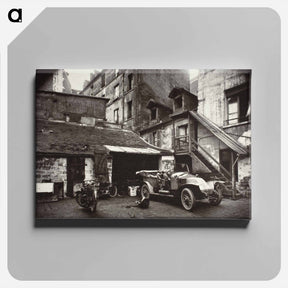 アートパネル-Cour, Rue De Valence
 - ウジェーヌ アジェ Canvas.