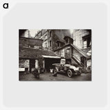 アートポストカード-Cour, Rue De Valence
 - ウジェーヌ アジェ Postcard.