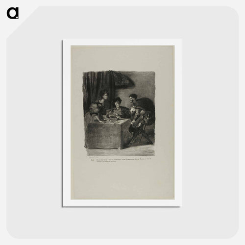 イエロー - ウジェーヌ ドラクロワ Postcard.