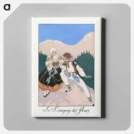 アートパネル-Le Langage des Fleurs - ジョージ バービエ Canvas.