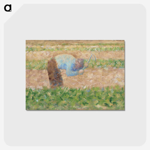 Man with a Hoe - ジョルジュ スーラ Postcard.