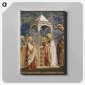 アートパネル-Presentation of Christ at the Temple - ジョット ディ ボンドーネ Canvas.
