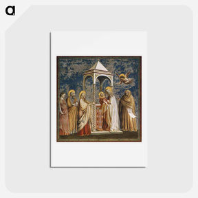 アートポストカード-Presentation of Christ at the Temple - ジョット ディ ボンドーネ Postcard.
