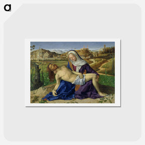 アートポストカード-Pieta - ジョヴァンニ ベッリーニ Postcard.