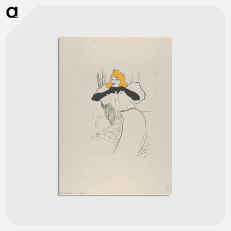 アートポストカード-Yvette Guilbert - アンリ ド トゥールーズ ロートレック Postcard.