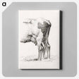 アートパネル-Back legs of a cow - ジャン ベルナール Canvas.