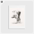 アートポストカード-Back legs of a cow - ジャン ベルナール Postcard.