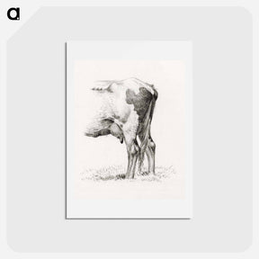 アートポストカード-Back legs of a cow - ジャン ベルナール Postcard.