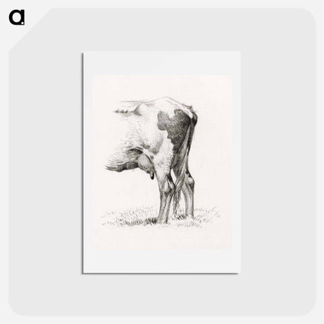 アートポストカード-Back legs of a cow - ジャン ベルナール Postcard.